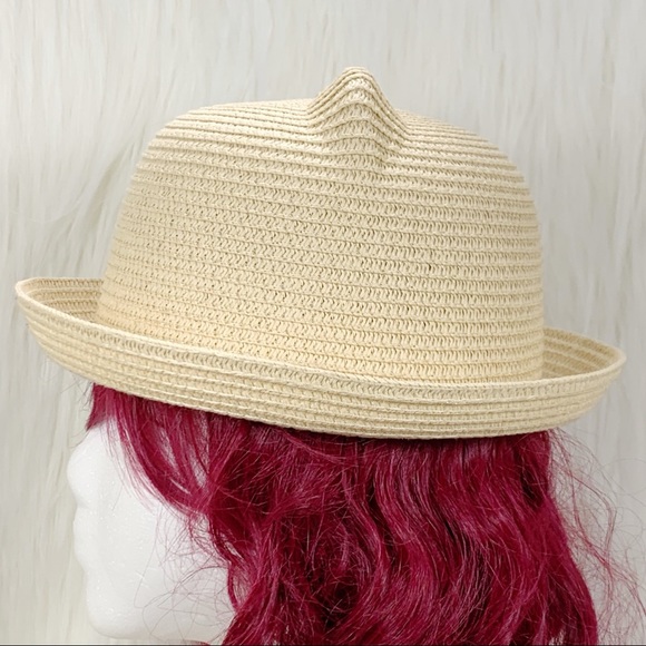 Kitty Cat Bowler Hat, Natural Color, Statement Hat - Picture 2 of 10